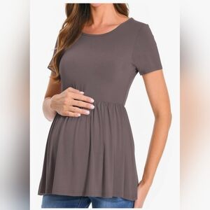 Bearsland Women's Mauve Maternity Top